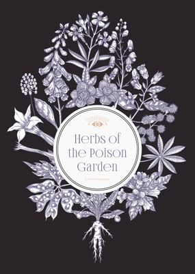 Witchcraft book cover design. Poisonous plants hand drawn vector illustration. Witch herbs apothecary vintage frame, card, invitation, print. NOT AI generated